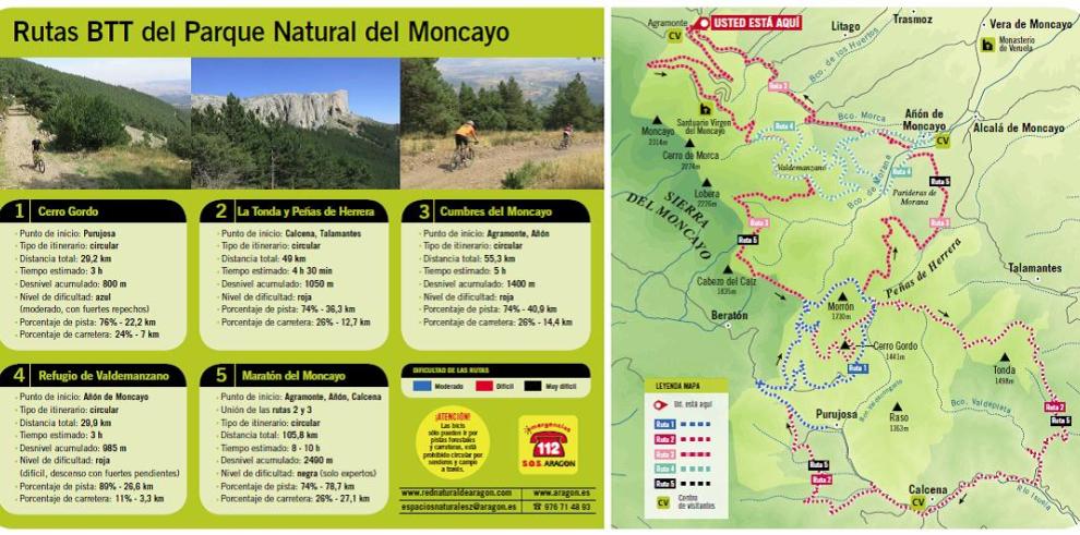 Conoce el Parque Natural del Moncayo desde las dos ruedas