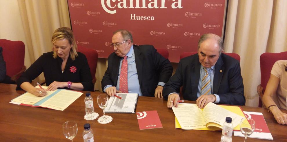 Gobierno de Aragón y Cámara de Huesca optimizan sus recursos para empresas en materia de competitividad e internacionalización