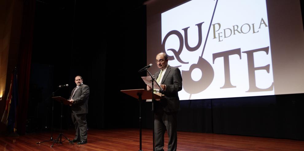 El Presidente de Aragón inicia los actos conmemorativos del 400 aniversario de la muerte de Cervantes en Pedrola