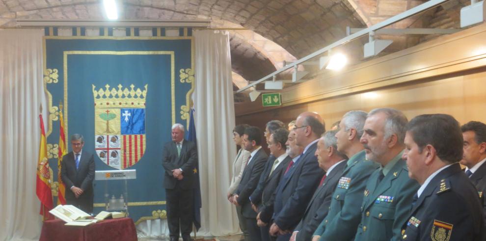 Antonio Placer toma posesión como nuevo jefe de la Unidad Adscrita de la Policía Nacional en la Comunidad Autónoma de Aragón