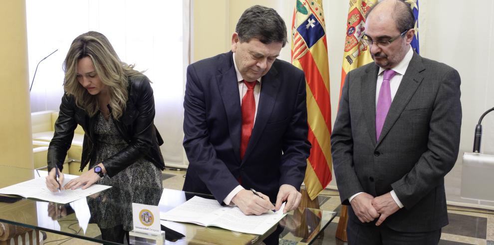 El Gobierno de Aragón y la Universidad de Zaragoza firman un acuerdo de financiación de 780 millones de euros hasta 2020