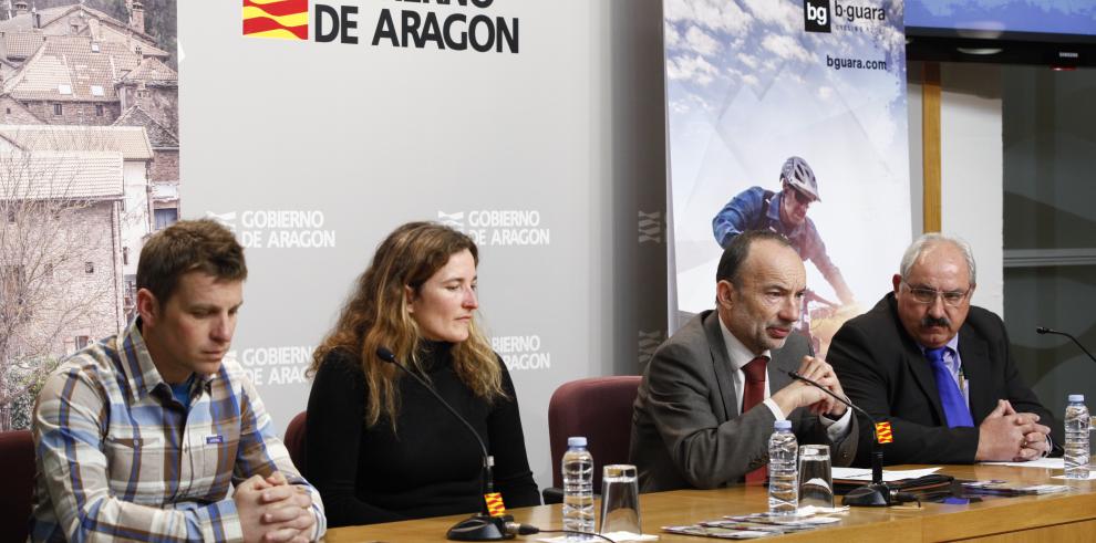 Los empresarios de la Sierra de Guara impulsan un amplio espacio cicloturista con el apoyo del IAF