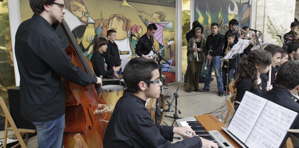 Niños y niñas de todo Aragón llenan de música el Edificio Pignatelli