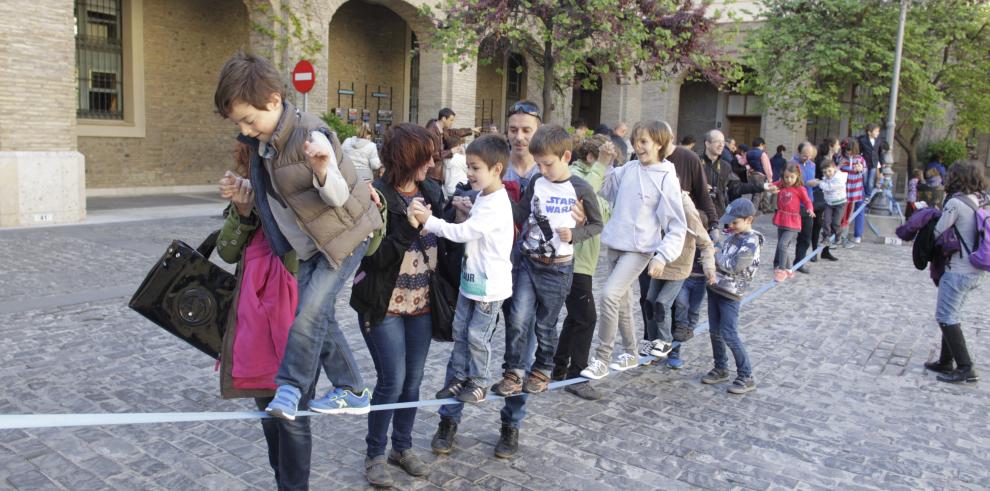 Niños y niñas de todo Aragón llenan de música el Edificio Pignatelli