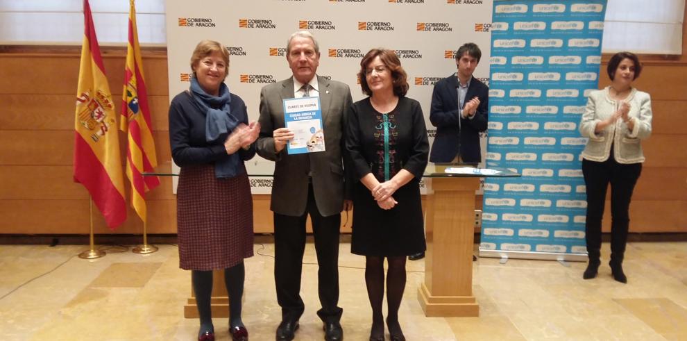 El Gobierno de Aragón y Unicef renuevan el Convenio Ciudades Amigas de la Infancia