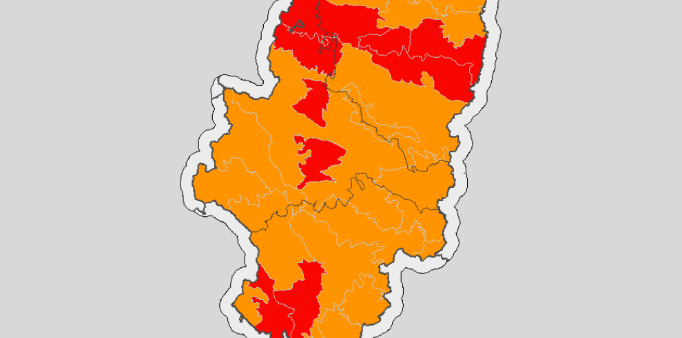 Alto riesgo de incendio en varias zonas de Aragón