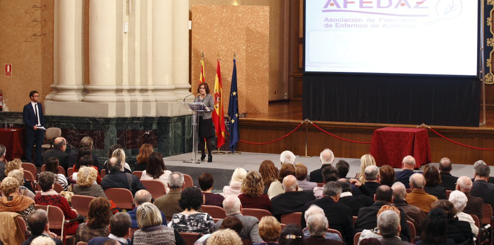 Broto destaca los premios Afedaz como forma de visibilizar la lucha contra el Alzheimer