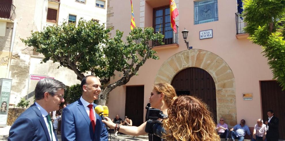 Visita del consejero Guillèn a Benabarre