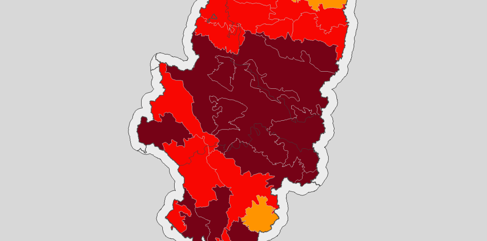 Alerta máxima por riesgo de incendios en buena parte de Aragón