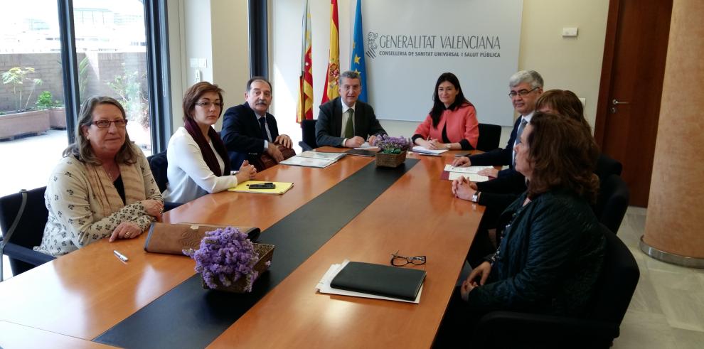 Celaya y Montón sientan las bases del nuevo convenio marco de colaboración sanitaria entre Aragón y Valencia para las comarcas limítrofes