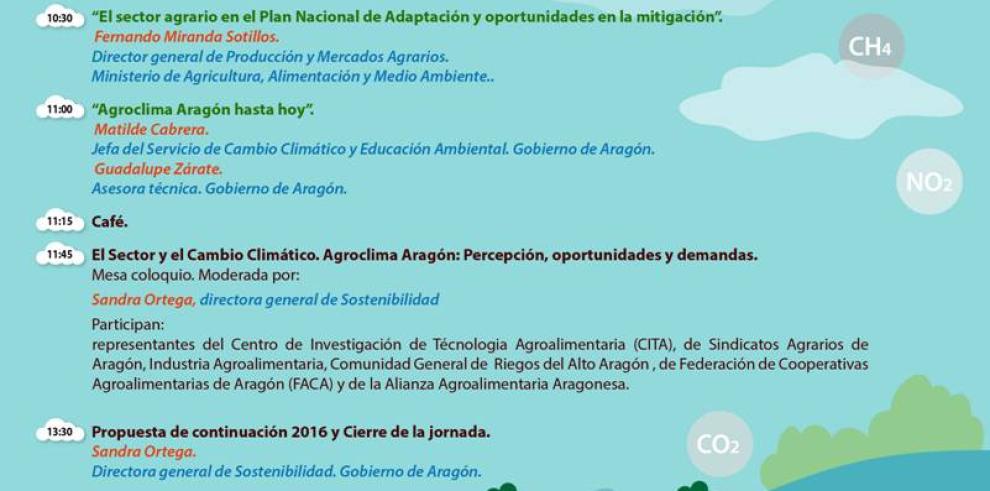 Jornada abierta sobre la adaptación al cambio climático del sistema agroalimentario aragonés