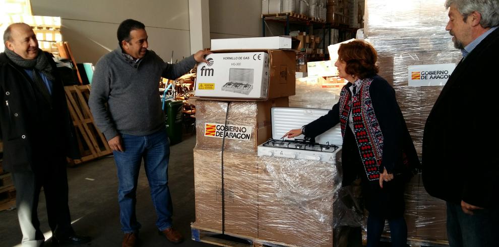 El Gobierno de Aragón entrega 1.475 cocinas de gas para los campos de refugiados saharauis