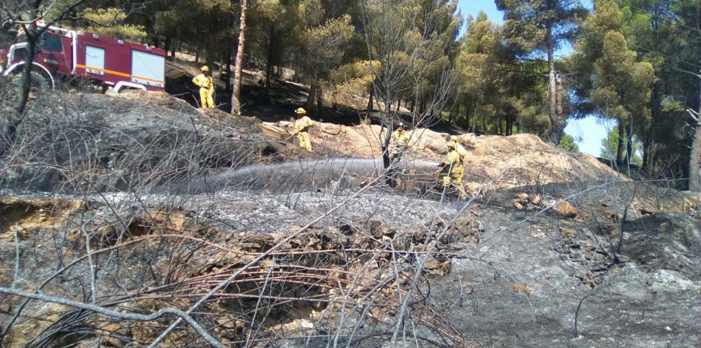 Controlado el incendio en Nuévalos