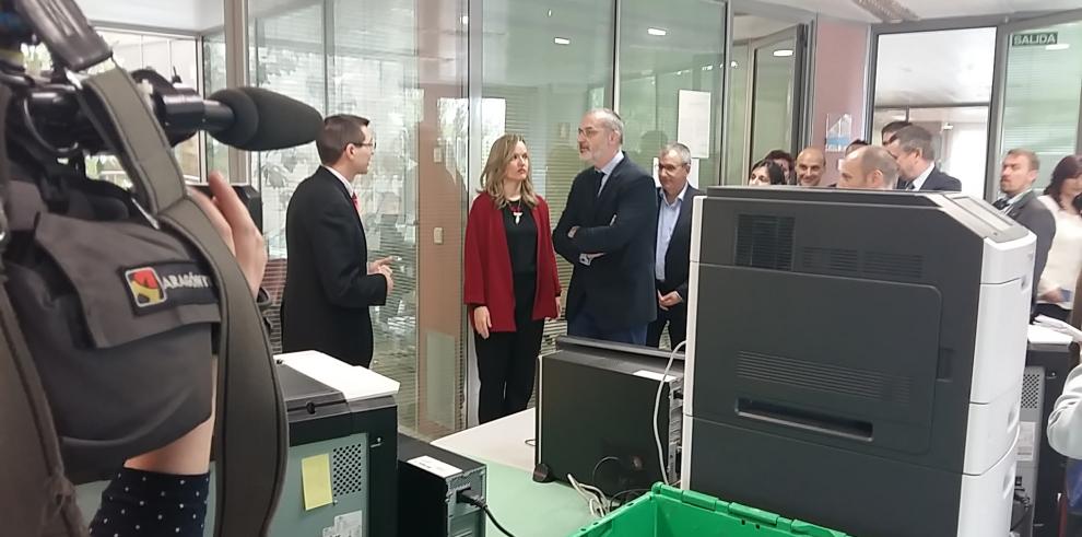 Pilar Alegría visita EspacioMonzón