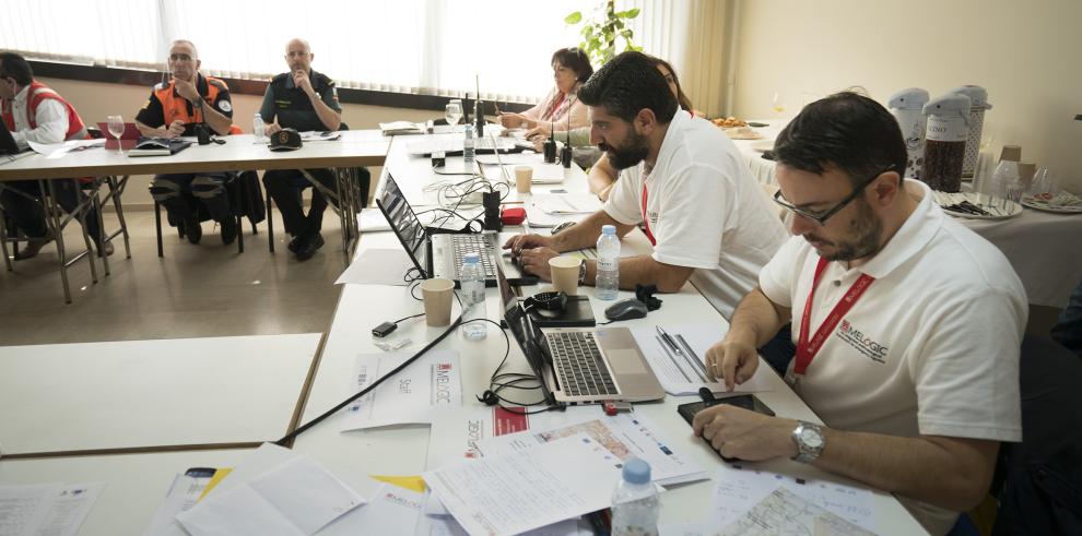 Teruel fue escenario de un simulacro de Protección Civil