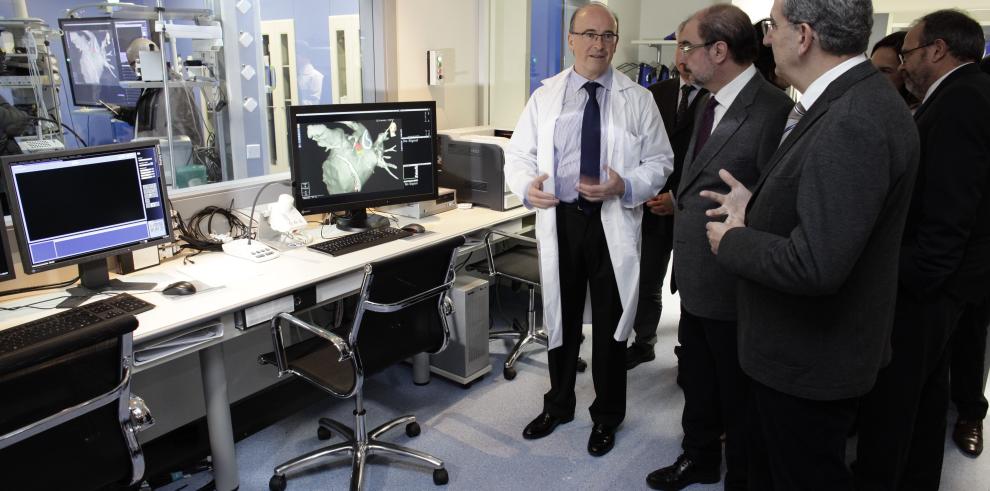 El Presidente de Aragón inaugura una Unidad de Arritmias y Electrofisiología en el Hospital Miguel Servet, puntera en España