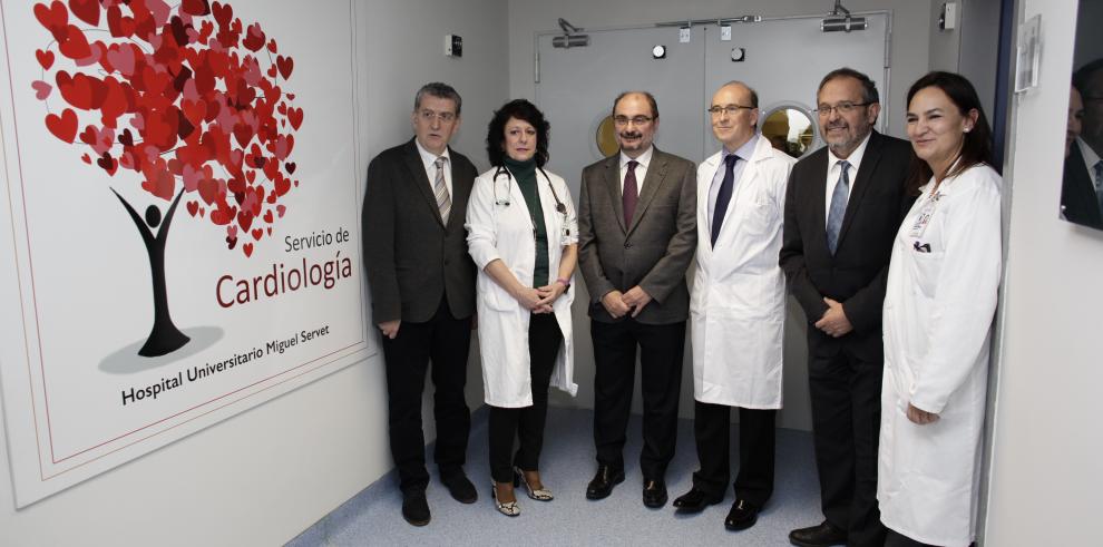 El Presidente de Aragón inaugura una Unidad de Arritmias y Electrofisiología en el Hospital Miguel Servet, puntera en España