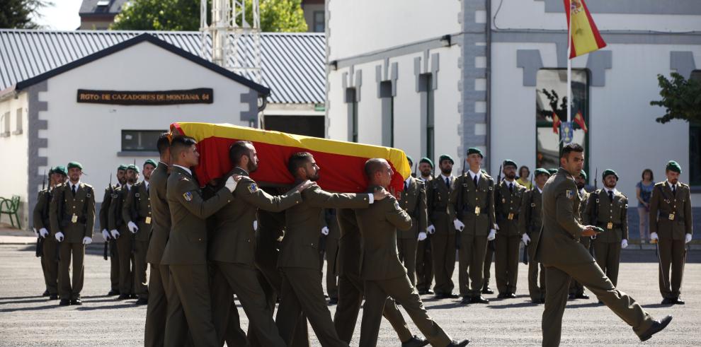 Presencia del Gobierno de Aragón en el homenaje al soldado fallecido en Canfranc