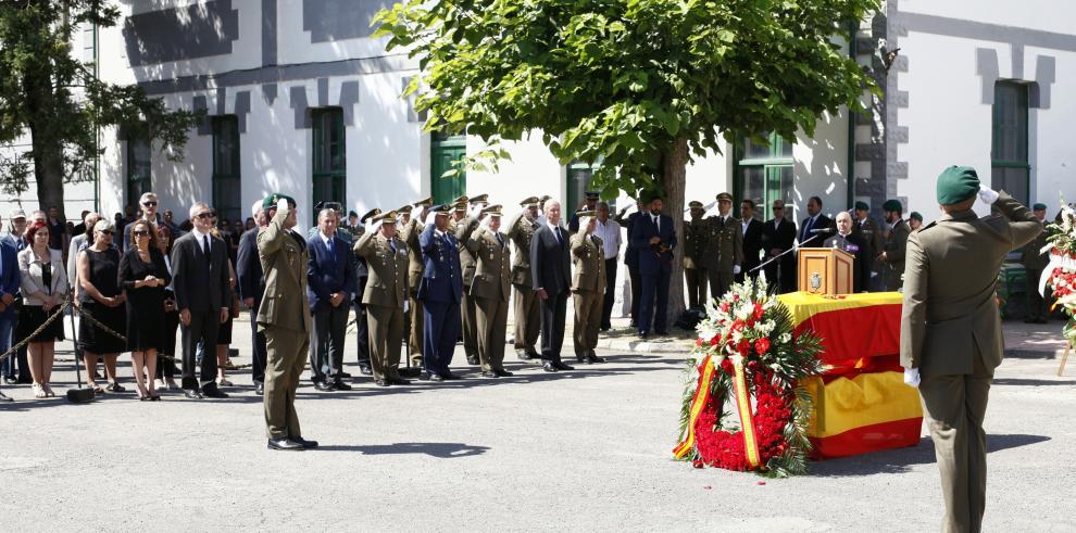 Presencia del Gobierno de Aragón en el homenaje al soldado fallecido en Canfranc