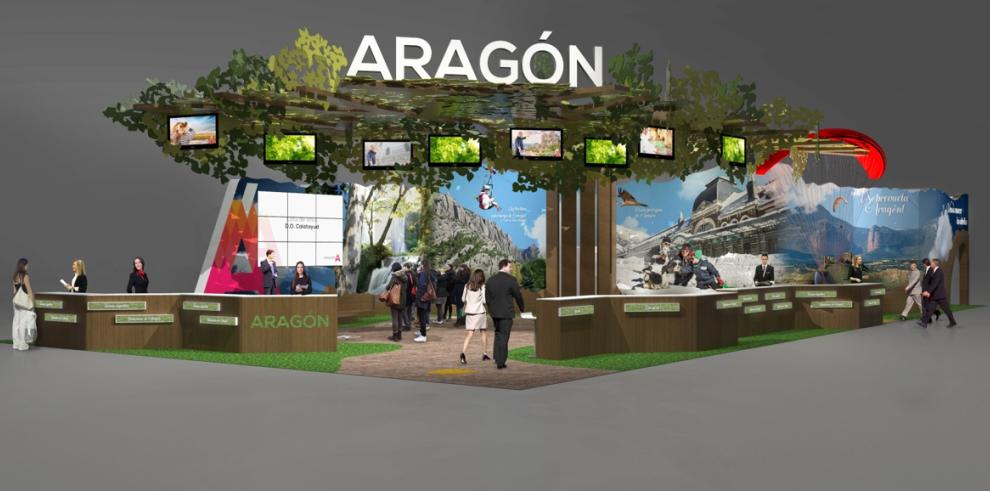 Un gran árbol representará la oferta turística del Aragón más natural y sostenible