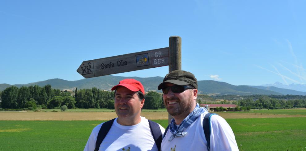 El potencial del Camino francés junto al río Aragón