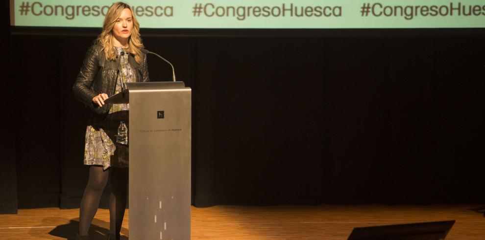 Pilar Alegría inaugura el Congreso de Periodismo Digital de Huesca