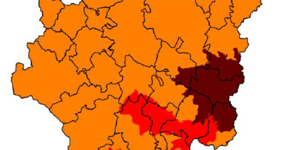 Riesgo muy alto de incendio en el Bajo Ebro