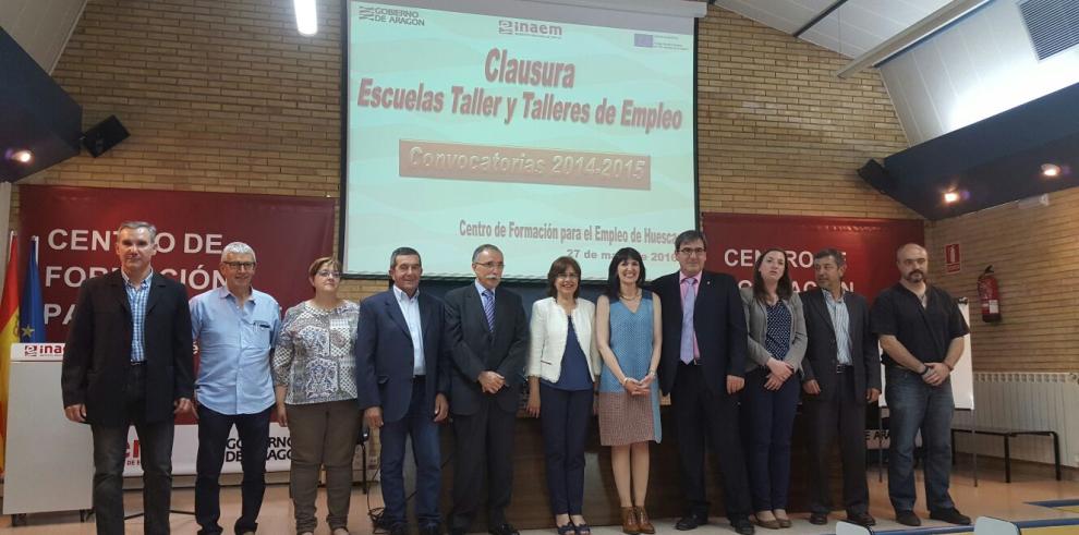 Un centenar de altoaragoneses mejoran su empleabilidad gracias a  los talleres de empleo del INAEM