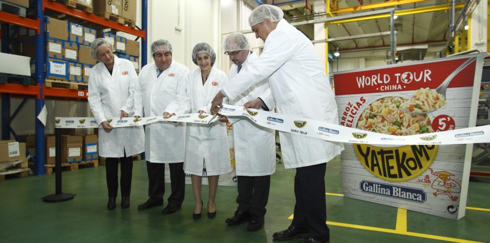 El Presidente de Aragón inaugura la nueva línea de producción de Gallina Blanca en Ballobar con una inversión de 3 millones y 20 nuevos empleos