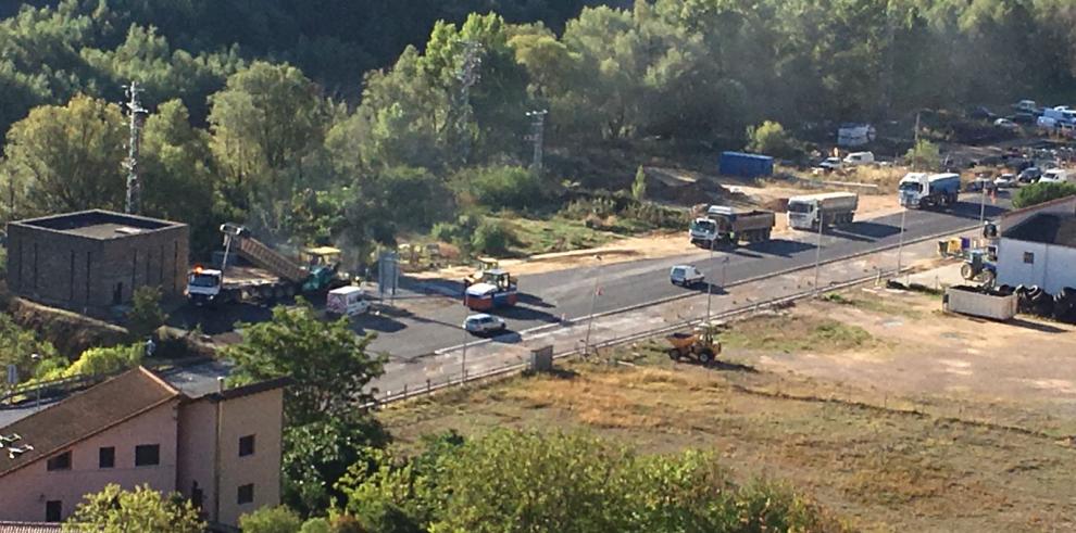 Inicio de los trabajos de mejora de la travesía de Graus