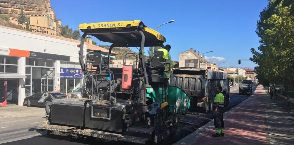 Inicio de los trabajos de mejora de la travesía de Graus