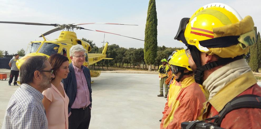 La base helitransportada de Ejea de los Caballeros se convertirá en una de las más modernas instalaciones para las operaciones aéreas