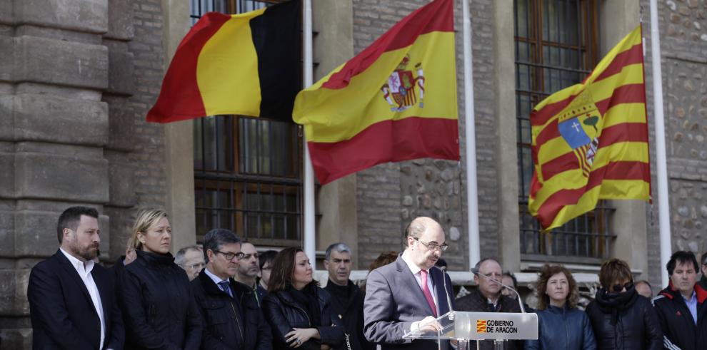 Aragón expresa su solidaridad con el pueblo belga y condena los bárbaros atentados ocurridos en Bruselas