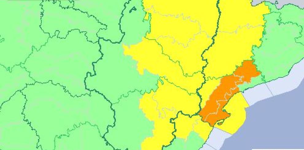 Aviso amarillo por viento en las tres provincias y por nieve en el Pirineo