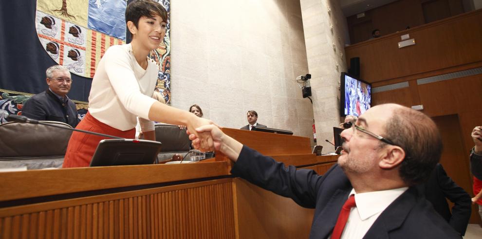 El Presidente de Aragón felicita a la nueva Presidenta de las Cortes de Aragón