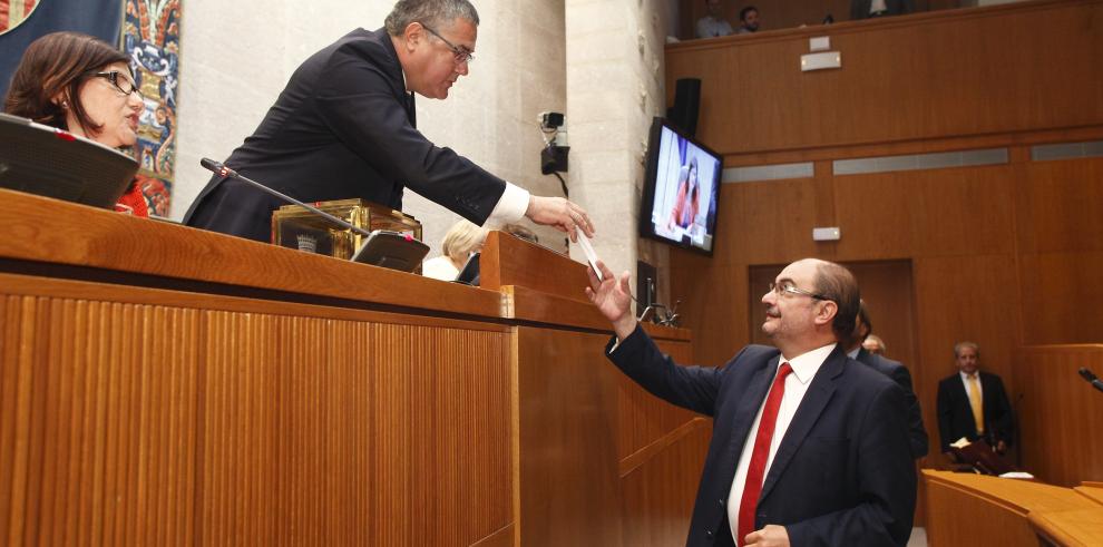 El Presidente de Aragón felicita a la nueva Presidenta de las Cortes de Aragón