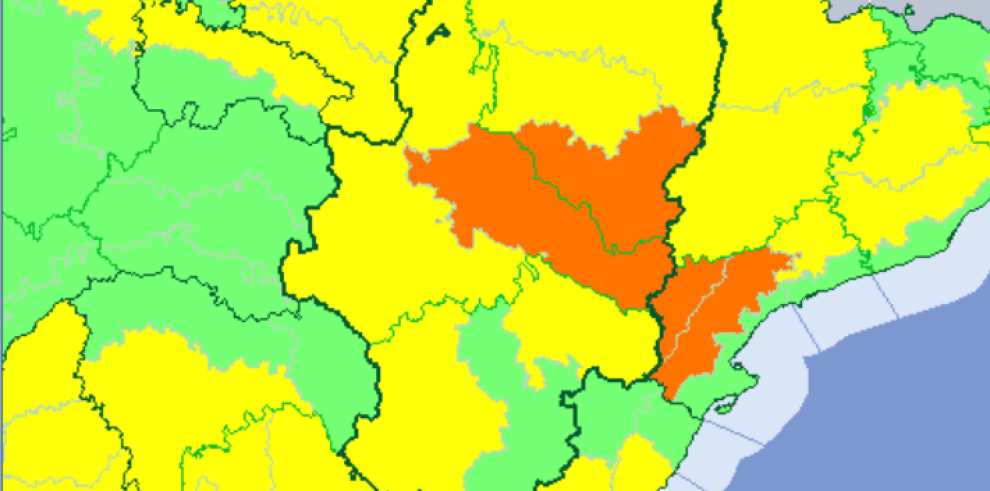 Aviso naranja por altas temperaturas en la Ribera del Ebro y el sur de Huesca