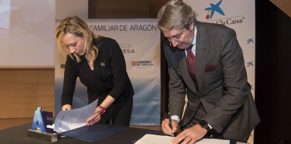 Gobierno de Aragón y Asociación de la Empresa Familiar de Aragón suscriben un acuerdo para garantizar el relevo generacional