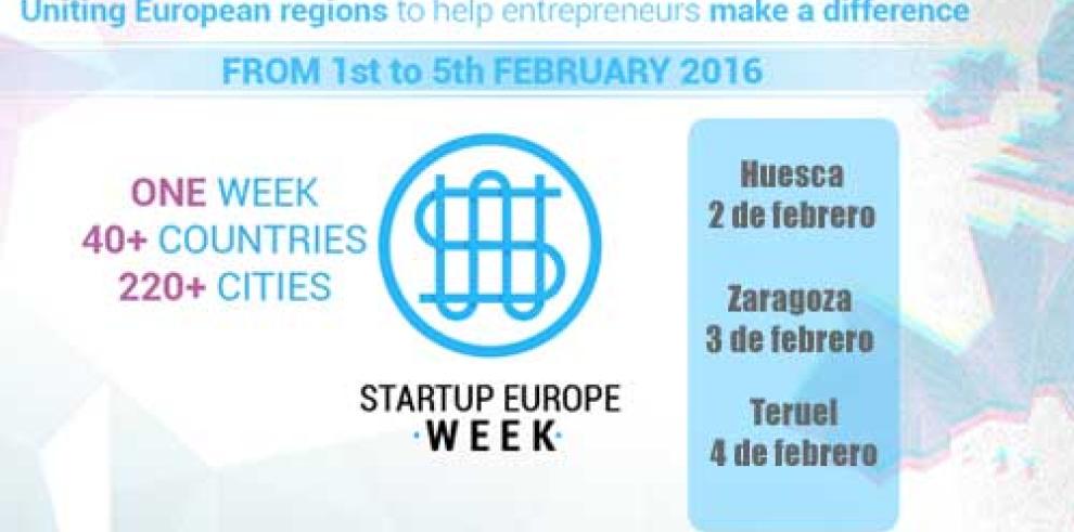 Aragón se suma a la “Startup Europe Week” 