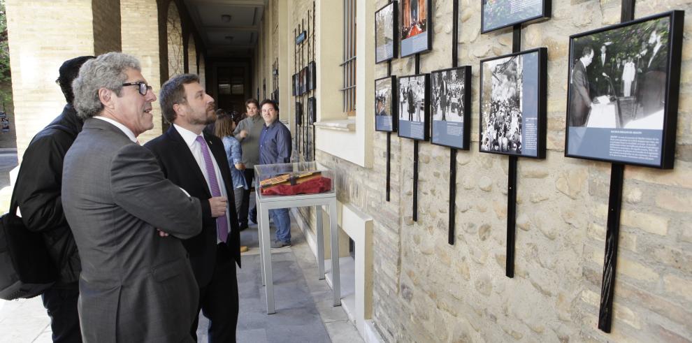 Imágenes y diversos materiales resumen los “80 años del Estatuto de Autonomía de Caspe”