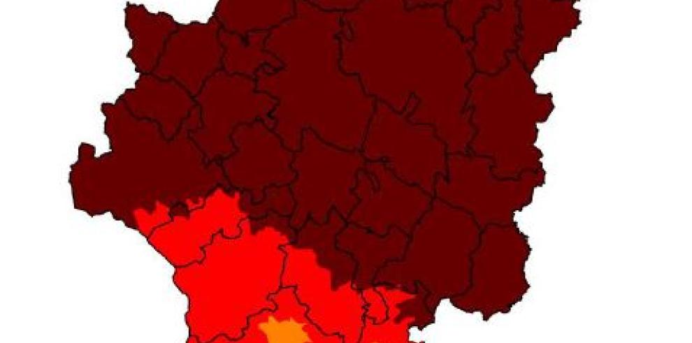 Máximo riesgo de incendios forestales hasta el domingo