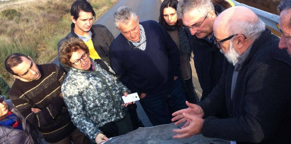 Olona visita el Sector XXBIS del Cinca que hoy ha aprobado los estatutos para la formación de su comunidad de regantes