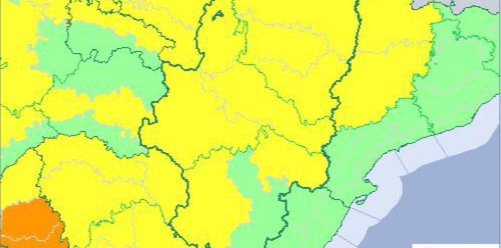 Activado el aviso amarillo por temperaturas máximas en buena parte de Aragón