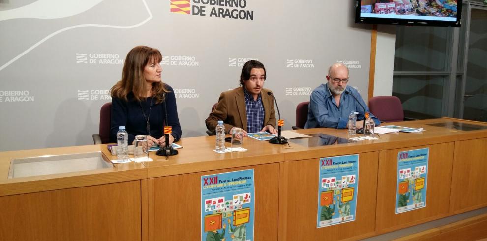 La Feria del Libro Aragonés de Monzón acoge, por primera vez, la entrega de los premios que convoca el Gobierno de Aragón 