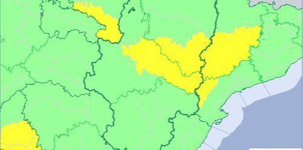 Aviso amarillo por temperaturas máximas en el sur de Hueca y ribera del Ebro