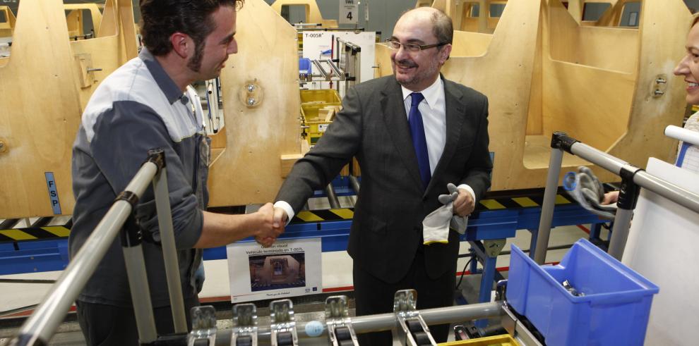  El Presidente de Aragón comparte jornada en GM/Opel España con las empresas galardonadas con el Sello de Oro Aragón Empresa 