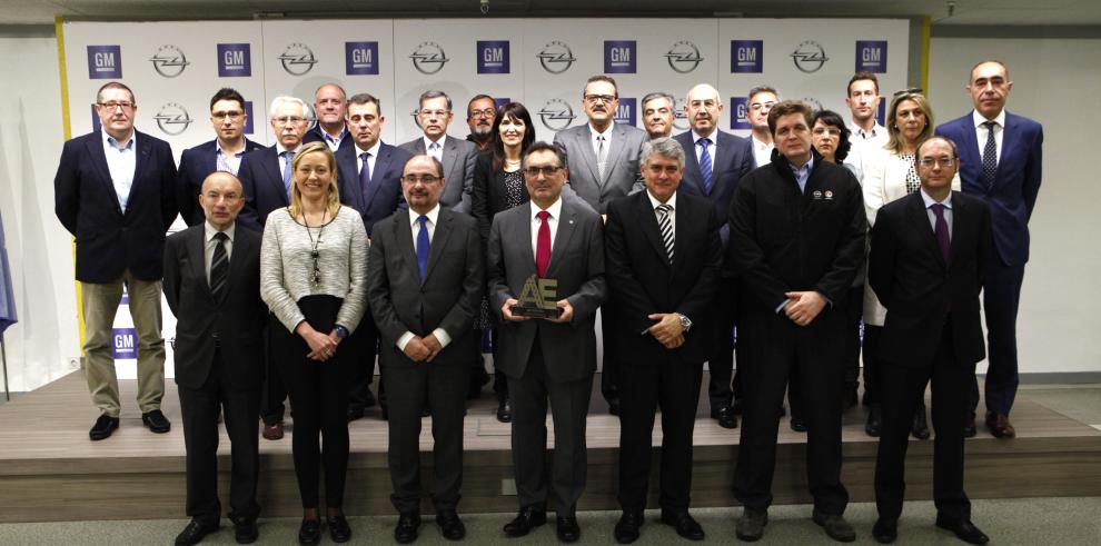  El Presidente de Aragón comparte jornada en GM/Opel España con las empresas galardonadas con el Sello de Oro Aragón Empresa 