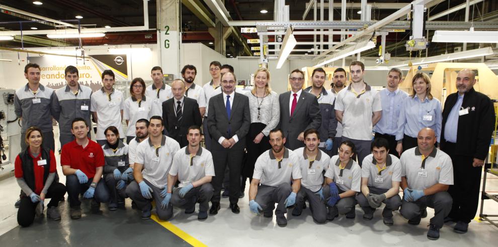  El Presidente de Aragón comparte jornada en GM/Opel España con las empresas galardonadas con el Sello de Oro Aragón Empresa 