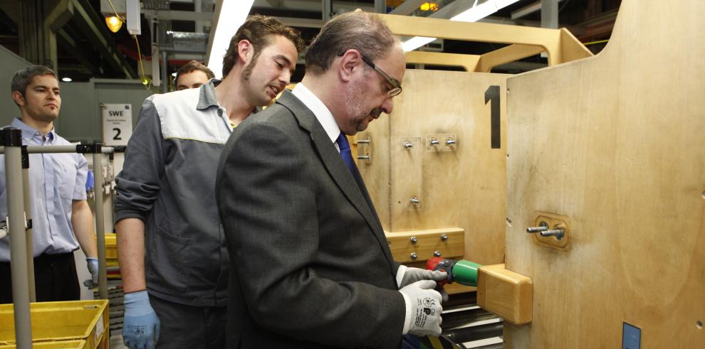  El Presidente de Aragón comparte jornada en GM/Opel España con las empresas galardonadas con el Sello de Oro Aragón Empresa 