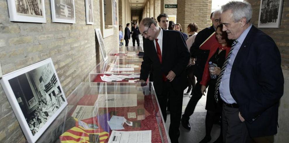 El presidente Lambán recorre las actividades del Pignatelli y visita el Paseo Independencia